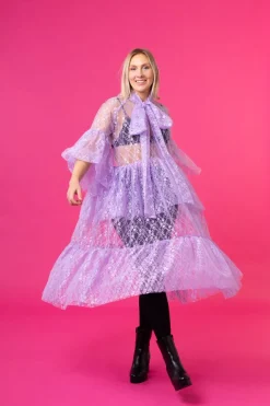 Hameet & Mekot>Miia Halmesmaa Lush Dress - Lace Lavender