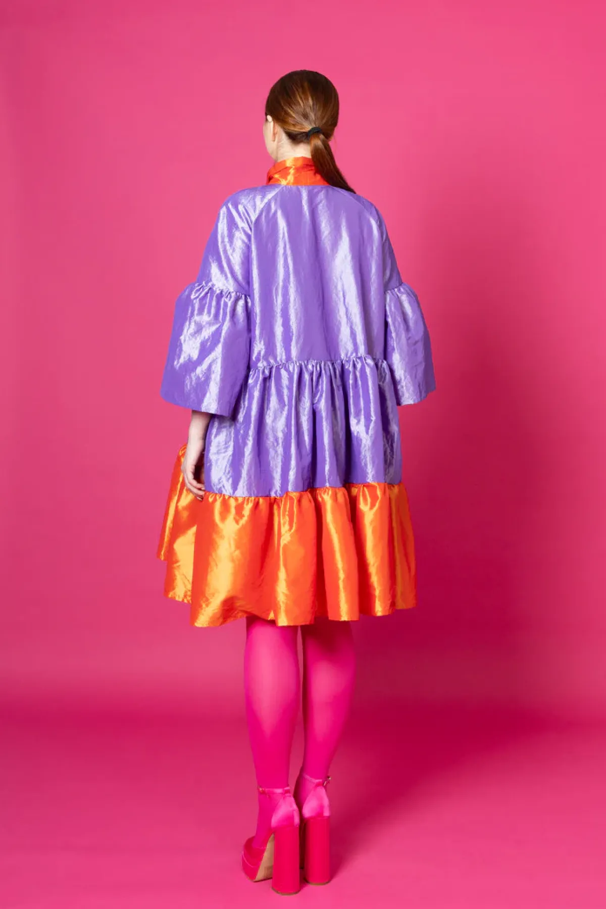 Hameet & Mekot>Miia Halmesmaa Lush Dress - Laventeli/Oranssi M/L