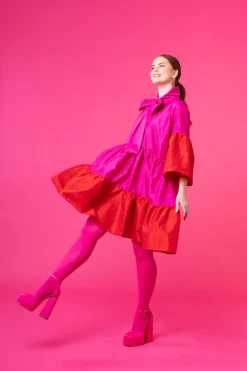 Hameet & Mekot>Miia Halmesmaa Lush Dress - Pinkki/Punainen XL/XXL