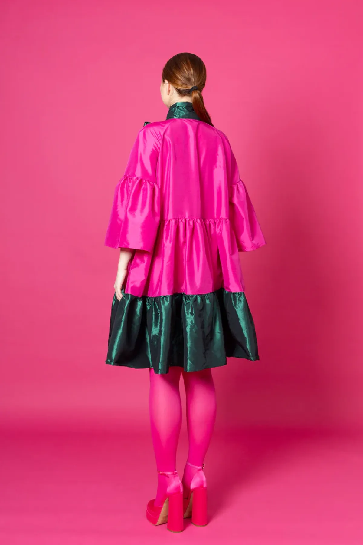Hameet & Mekot>Miia Halmesmaa Lush Dress - Pinkki/Vihreä M/L