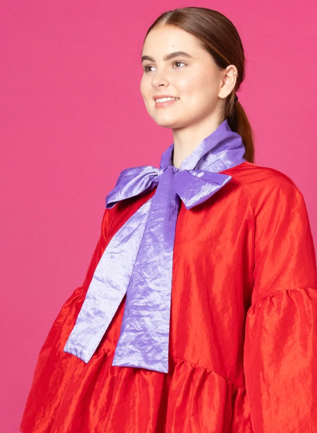 Hameet & Mekot>Miia Halmesmaa Lush Dress - Punainen/Laventeli M/L