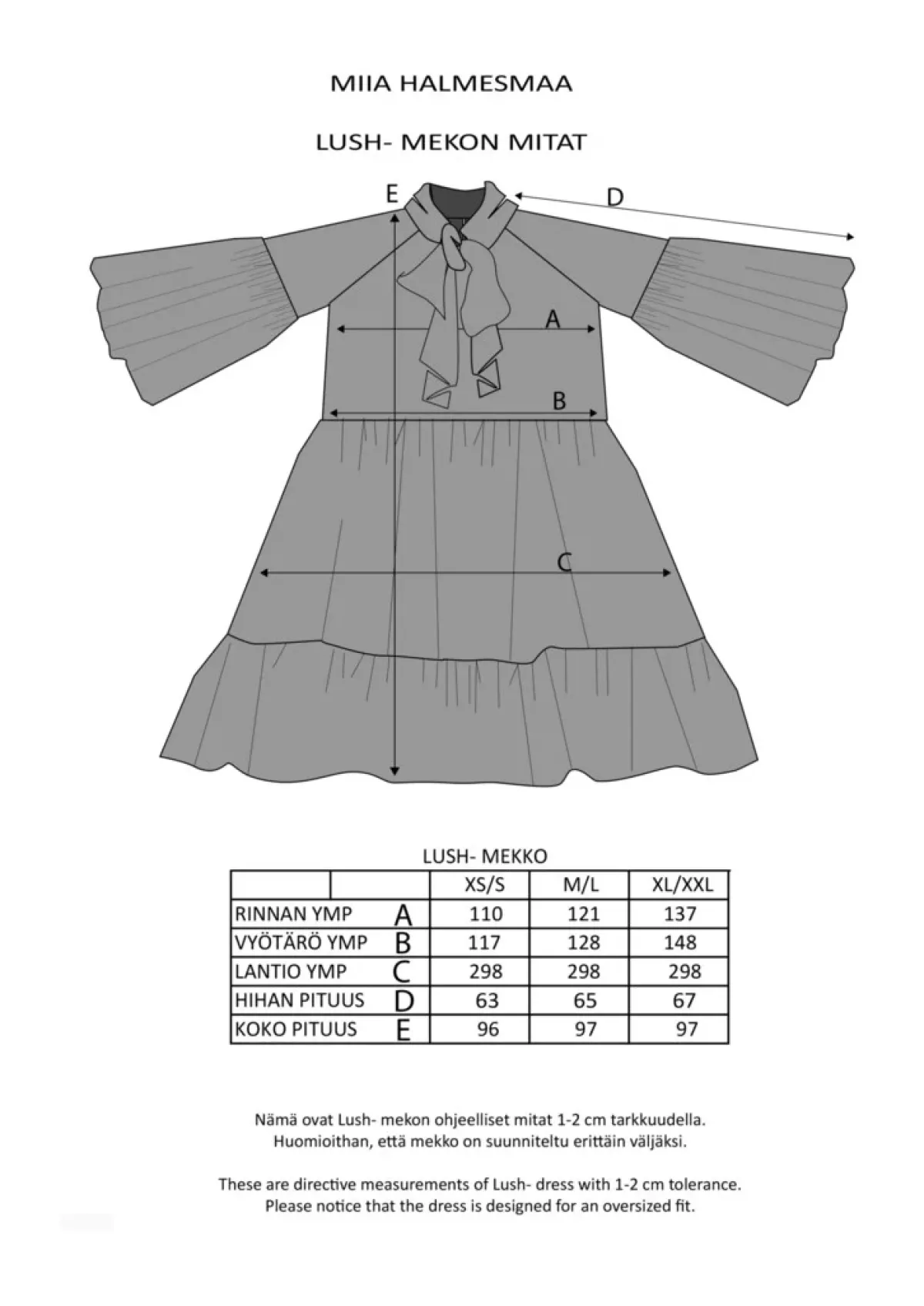 Hameet & Mekot>Miia Halmesmaa Lush Dress - Violetti