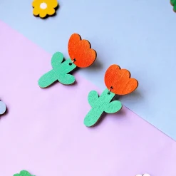 Avaimenperät|Korut>Mia Minerva Mini tulppaanit - korvikset