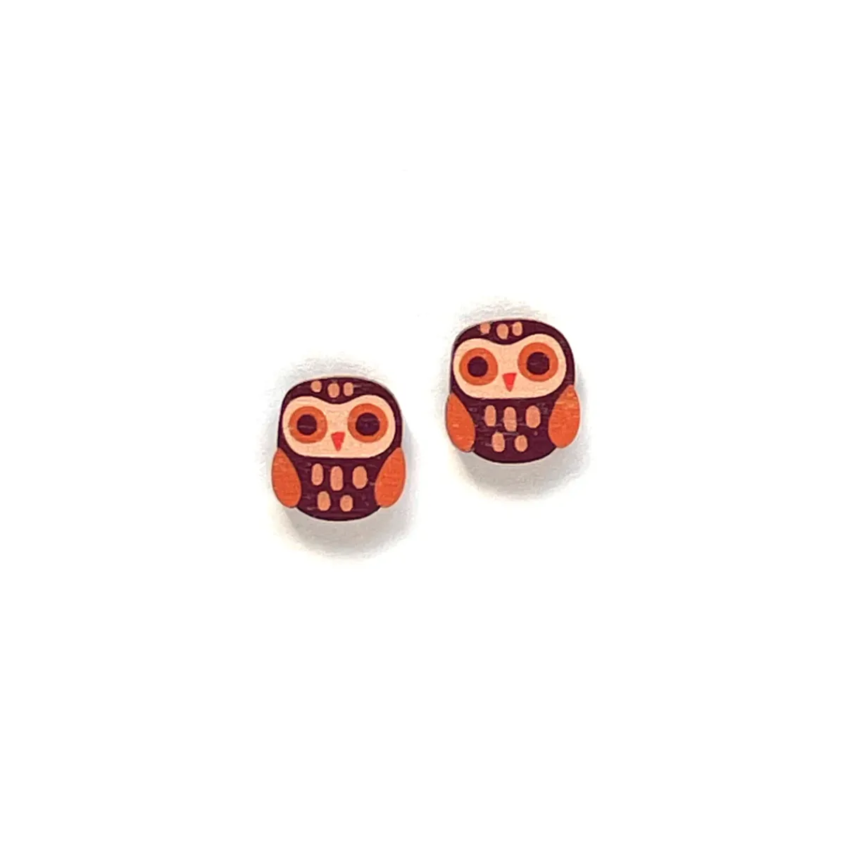 Avaimenperät|Korut>Crazy Granny Design Owl Mini Studs