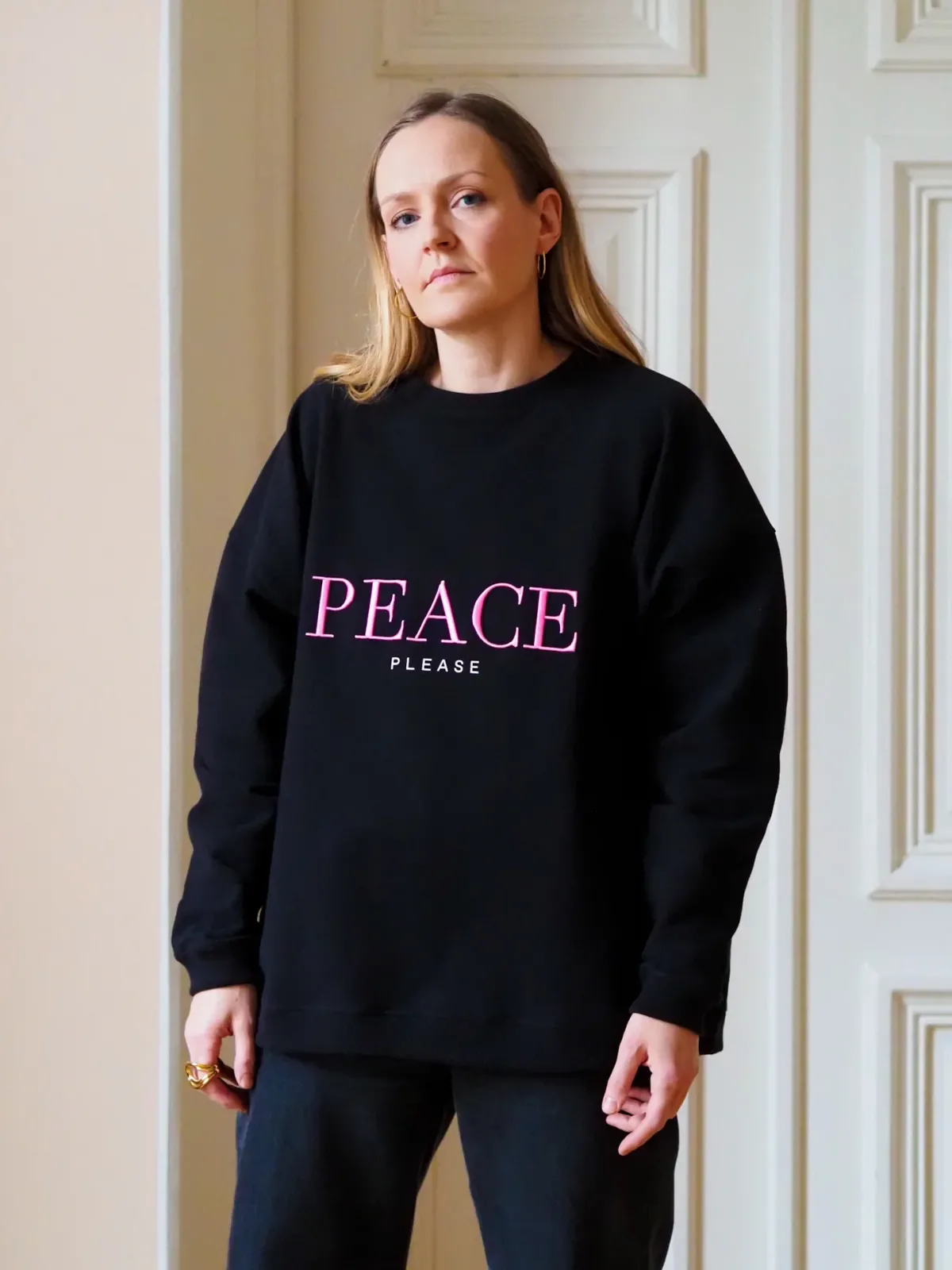 Paidat>Uhana Peace Please Sweatshirt - Black