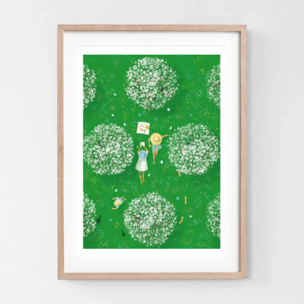 Julisteet/printit>Polka Picnic - Taideprintti A3