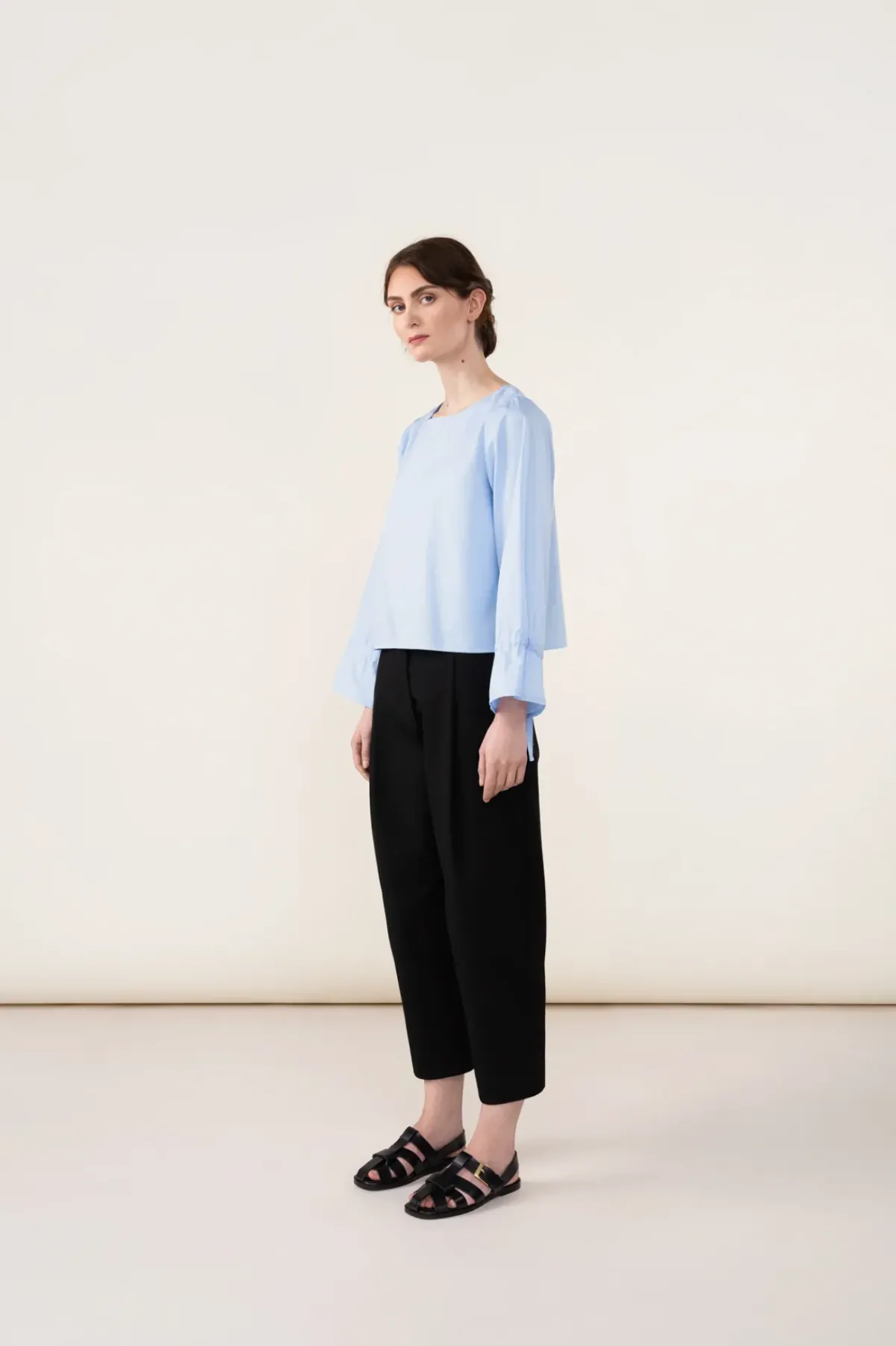 Housut>ARCHETYPE Pleated Canvas Trousers