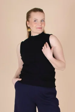 Paidat>KAIKO Rib Top - Black