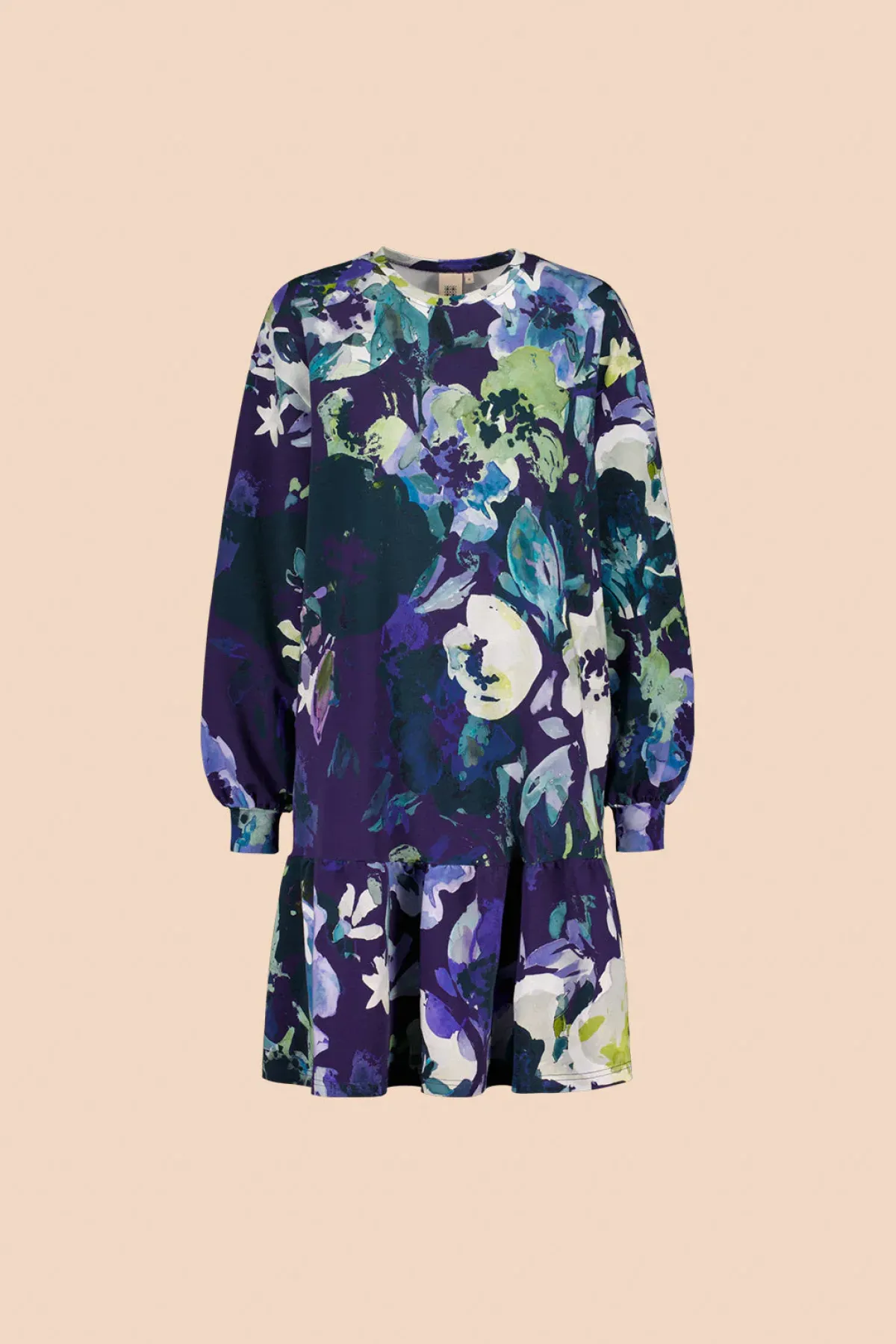 Hameet & Mekot>KAIKO Ruffle Sweatshirt Dress - Blue Anemone