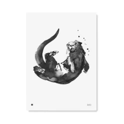 Julisteet/printit>Teemu Järvi Illustrations Saukko - juliste