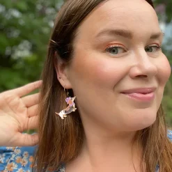 Avaimenperät|Korut>Crazy Granny Design Sausage Dog Earrings