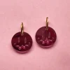 Avaimenperät|Korut>Crazy Granny Design Smile! Earrings - Pink
