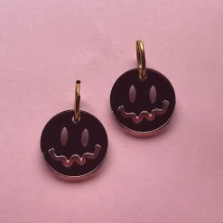 Avaimenperät|Korut>Crazy Granny Design Smile! Earrings - Rose Gold