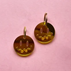 Avaimenperät|Korut>Crazy Granny Design Smile! Earrings - Yellow
