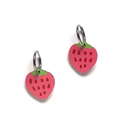 Avaimenperät|Korut>Crazy Granny Design Strawberry Steel Hoop
