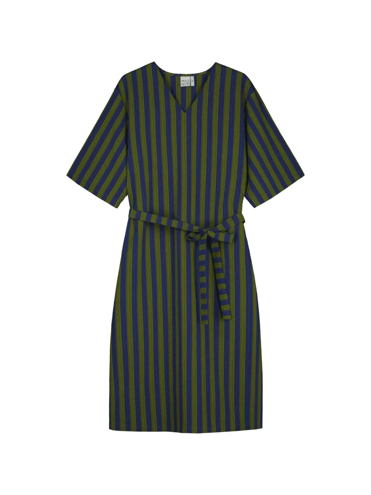 Hameet & Mekot>Mainio Stripy Seersucker Dress With Belt