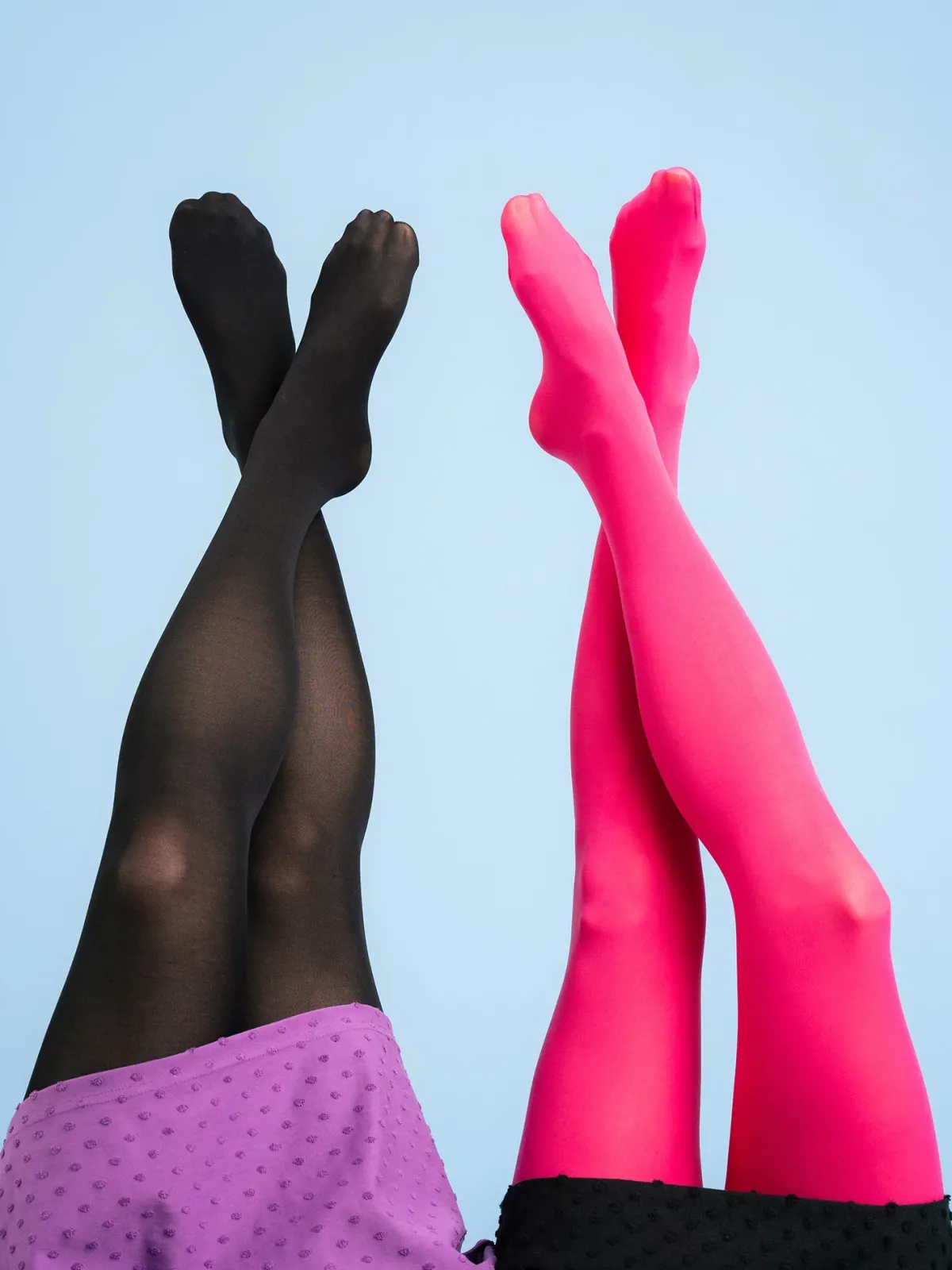Sukat|Avaimenperät>Aarre The 3D Pantyhose 50den - Pink/Black (2 pack)