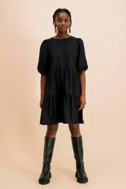 Hameet & Mekot>KAIKO Tiered Mini Dress - Black