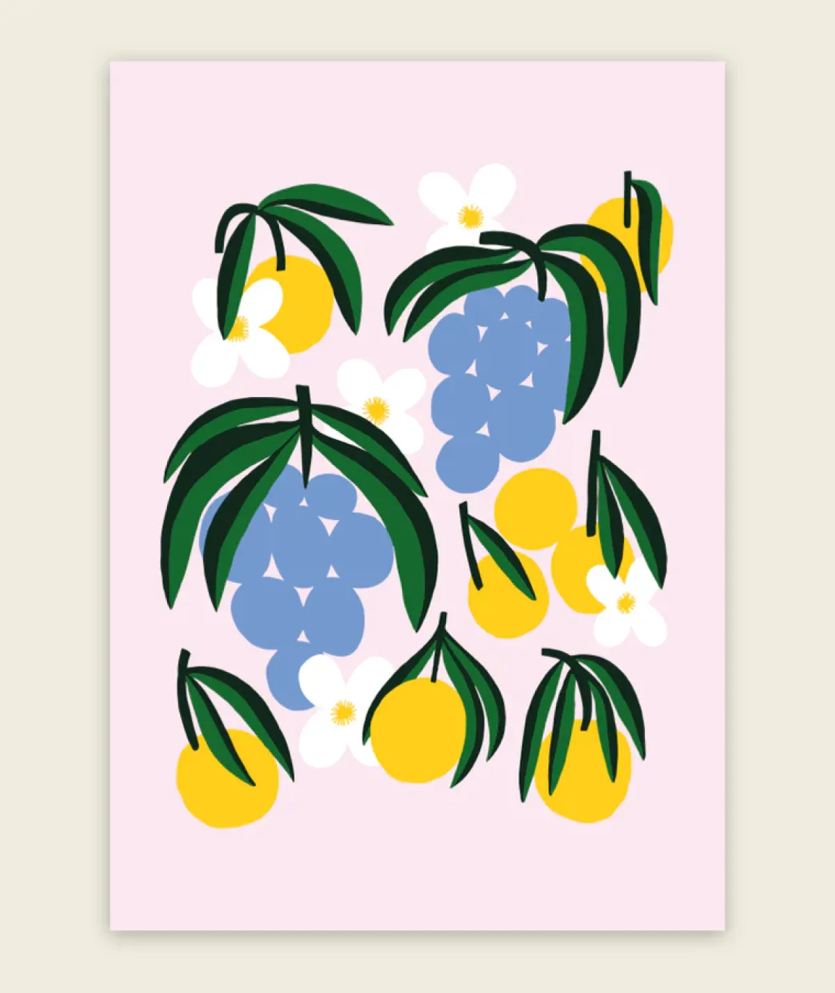 Julisteet/printit>Lotta Maija Tutti Frutti Juliste - 50cm x 70cm