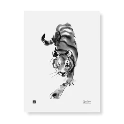 Julisteet/printit>Teemu Järvi Illustrations Vaaniva tiikeri - juliste 30x40cm