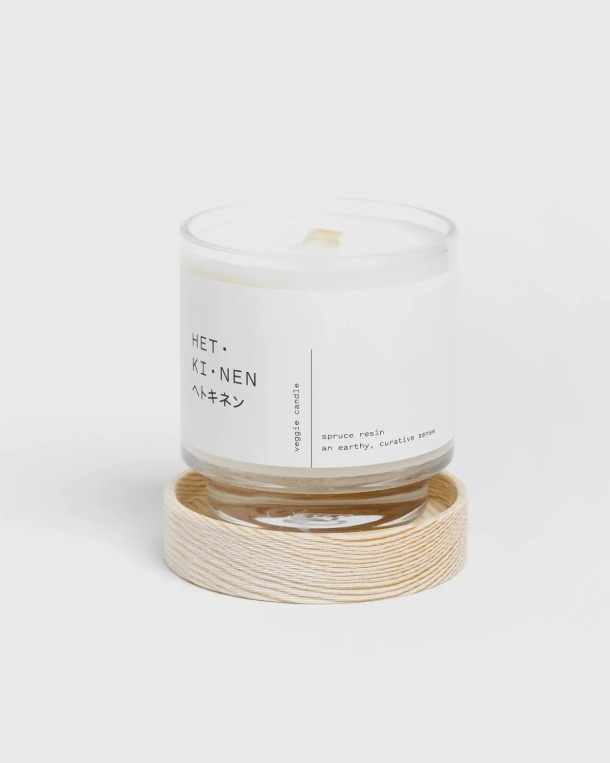 Kynttilät & Kynttilänjalat>Hetkinen Veggie candle spruce resin round