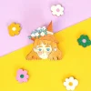 Avaimenperät|Korut>Mia Minerva Watercolor Witch Head - pinssi