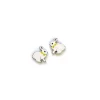 Avaimenperät|Korut>Crazy Granny Design White Bunny Mini Studs