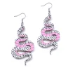 Avaimenperät|Korut>Crazy Granny Design White Snake Earrings