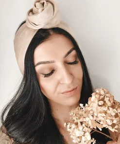 Avaimenperät|Hiusasusteet>Woolberg Pellavapanta - Beige