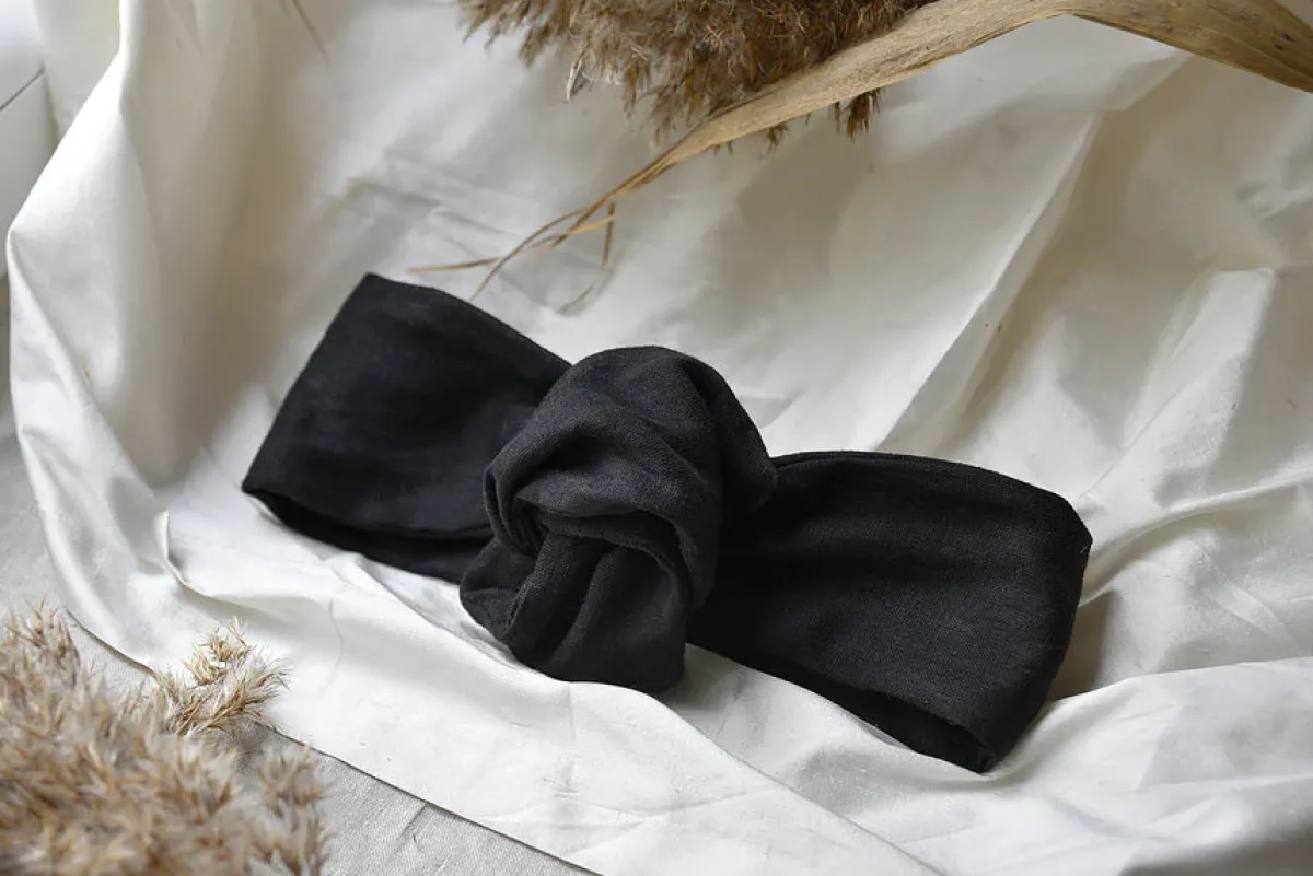 Avaimenperät|Hiusasusteet>Woolberg Pellavapanta - Black