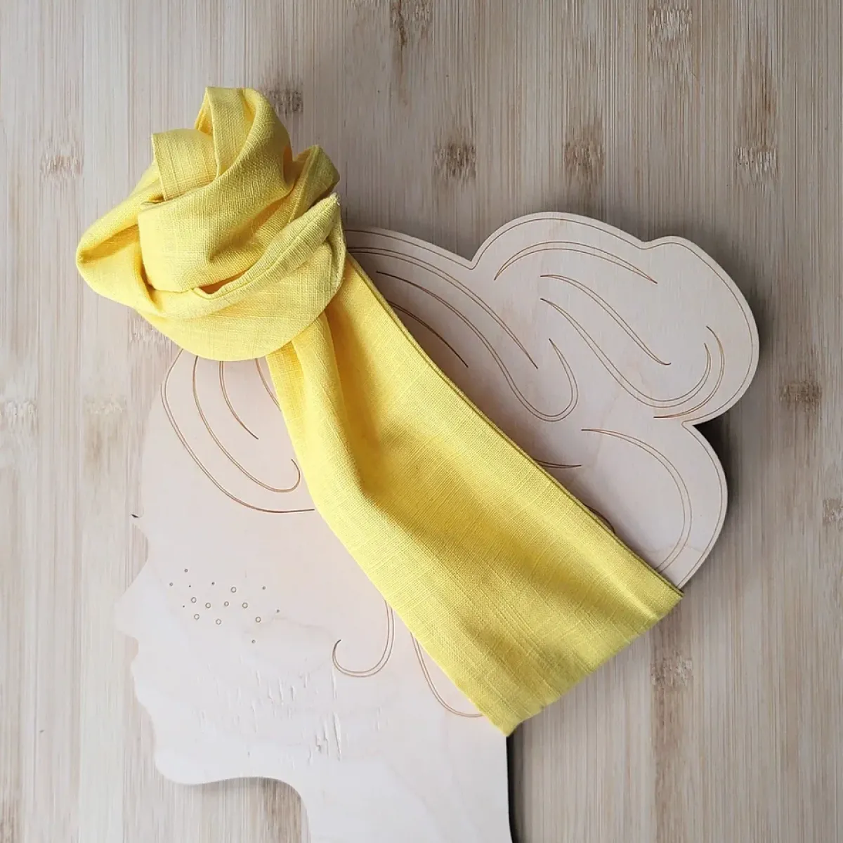 Avaimenperät|Hiusasusteet>Woolberg Pellavapanta - Lemon