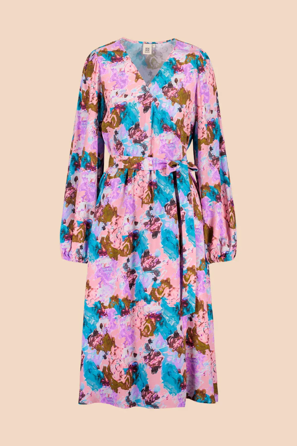 Hameet & Mekot>KAIKO Wrap Midi Dress - Candy Aquarelle