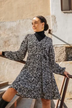 Hameet & Mekot>KAIKO Wrap Mini Dress - Night Meadow